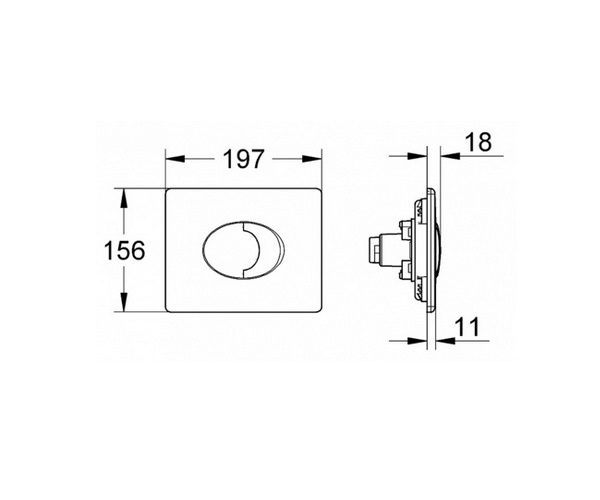 клавиша GROHE SKATE AIR